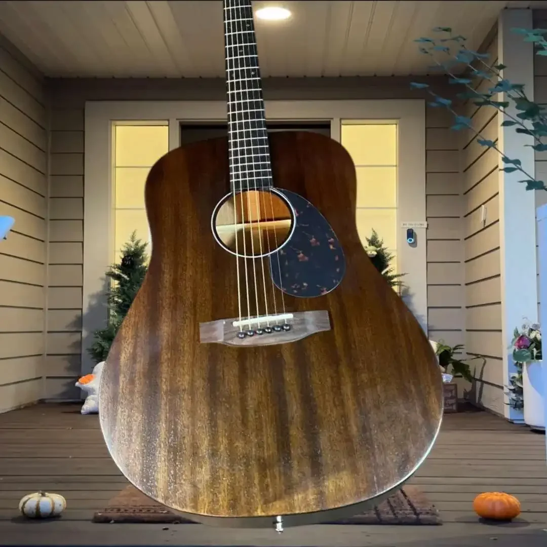 D15M StreetMaster Acoustic Guitar Distressed Mahogany Tortoise Pickguard Warm Tone Beginner Intermediate Strumming Fingerstyle