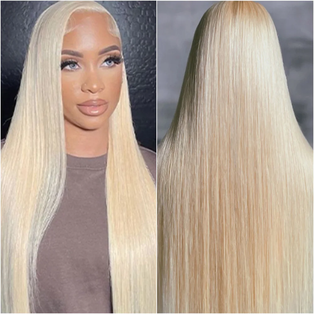 

28 32 36 Inches Lace Frontal Wig Bone Straight Lace Front Wigs 13x4 13x6 Blonde 613 HD Lace Front 100% Human Hair Wigs for Women