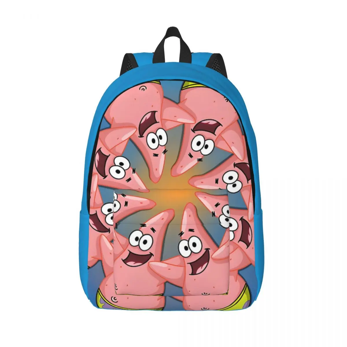 

Hiking Patrick Mandala Retro Washable Light SpongeBob Kindergarten Bag High School Students Laptop Bag Birthday Gift