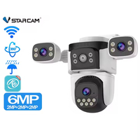Vstarcam New 2MP 2K 2MP*3Lens Outdoor Wifi IP Camera No Dead Corner Ball Integrated Security Surveillance Phone APP