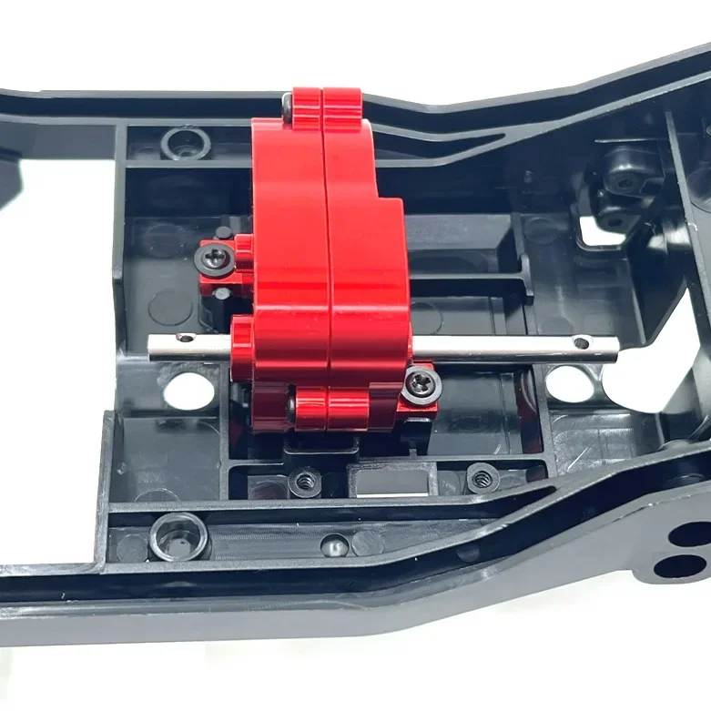 MN168 MN82 MN78 nuevo MN99S caja de cambios de transmisión de Metal carcasa de caja de cambios con soporte de Motor 370 1/12 RC accesorios de piezas de actualización de coche