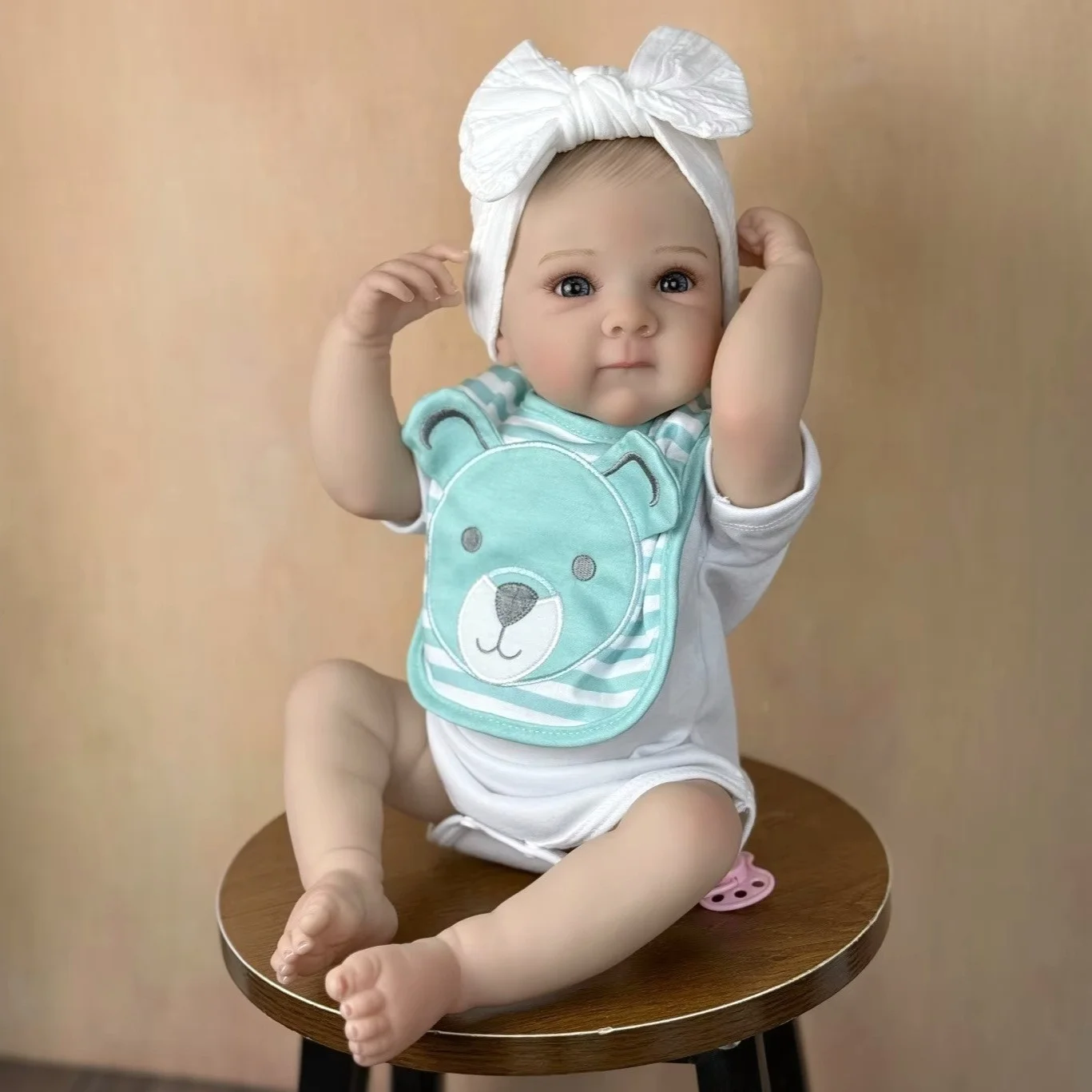 

BZDOLL 19 Inch 48 CM Full Vinyl Body Reborn Baby Doll Toy For Kids Handmade Fashion Birthday Gift Collectable Doll Figurines