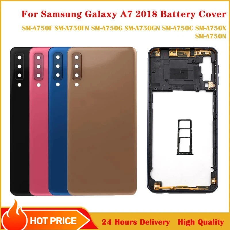 capa-de-plastico-para-o-quadro-central-do-samsung-galaxy-a750-a7-2018-sm-a750f-tampa-traseira-com-lente-e-adesivo