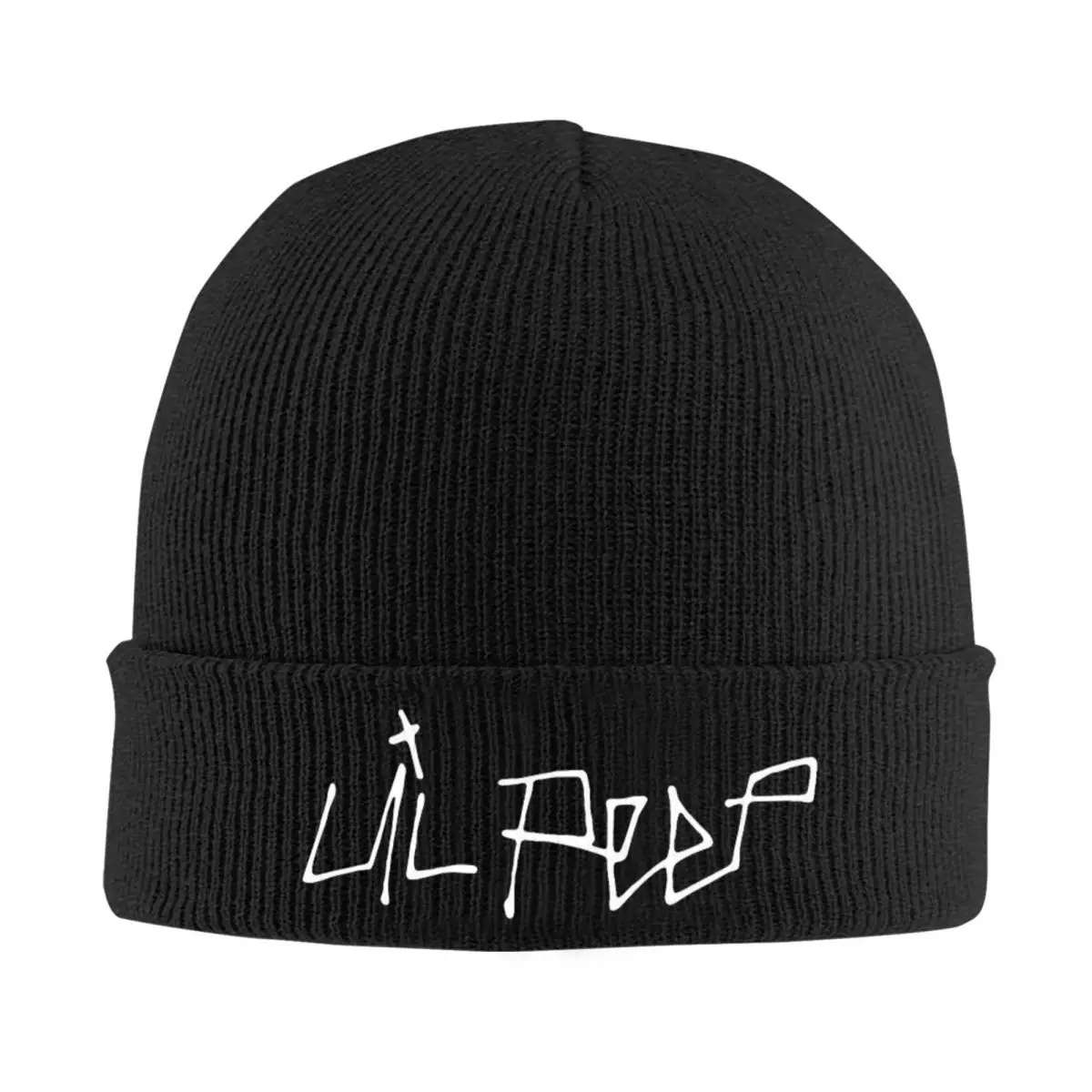 Lil Peep Beanie Hats logo Street Y2K Caps Men Women Outdoor Sport Knit Hat Winter Custom Elastic Beanie Hat