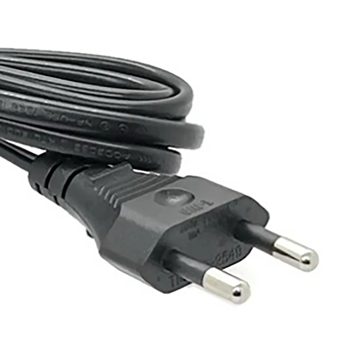 ABSQ-Universal Power Cable 1.5M 2-Hole Charging Cable 8-Character Tail for LED LCD TV Samsung Printer Power Cord EU Plug
