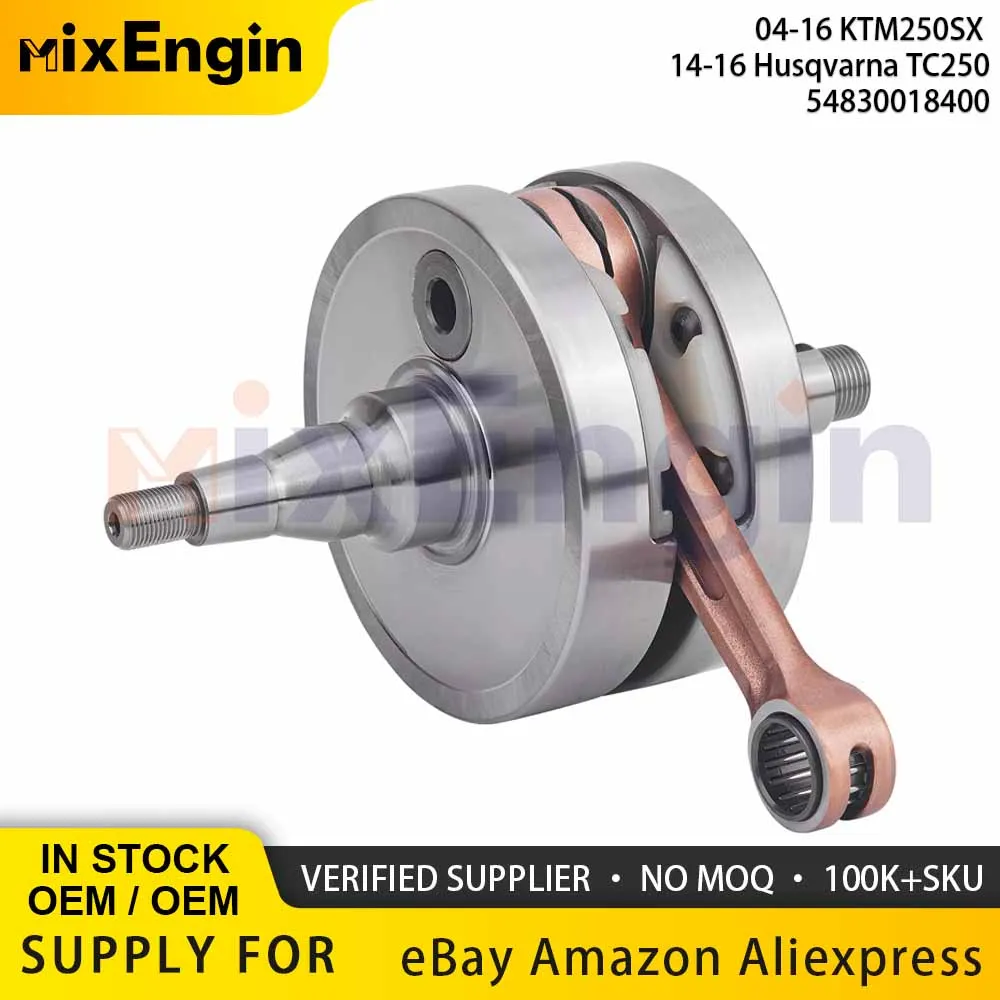 

Motorcycle Engine Crankshaft For 04-16 KTM250SX 14-16 Husqvarna TC250 54830018400 Dirt Bike Conrod Crank Shaft Bearing KTM 250