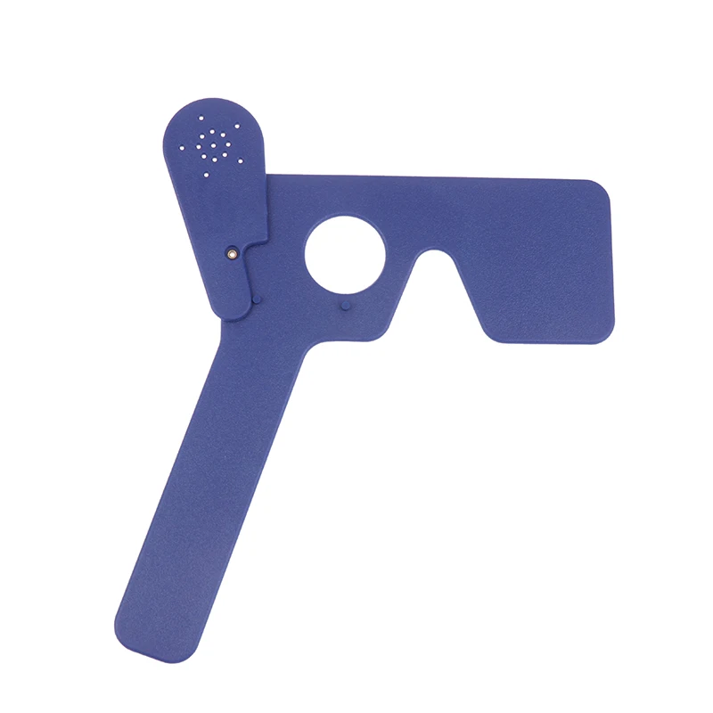 Blue Multi-Purpose 14 Pinhole Hand Occluder Lorgnette Optometry Instrument for Sleep Care Eye Examination Tool