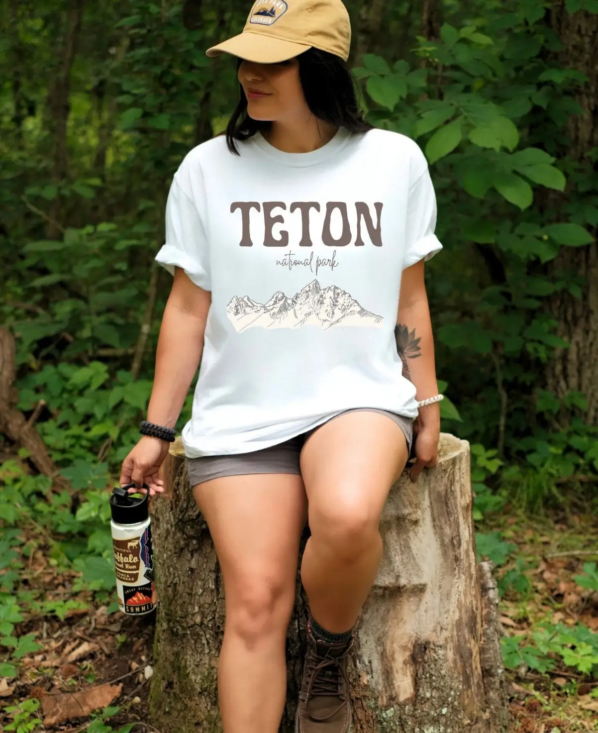 Teton National Park T Shirt Granola Girl Hiker Wyoming Party Favor Nature Mountain