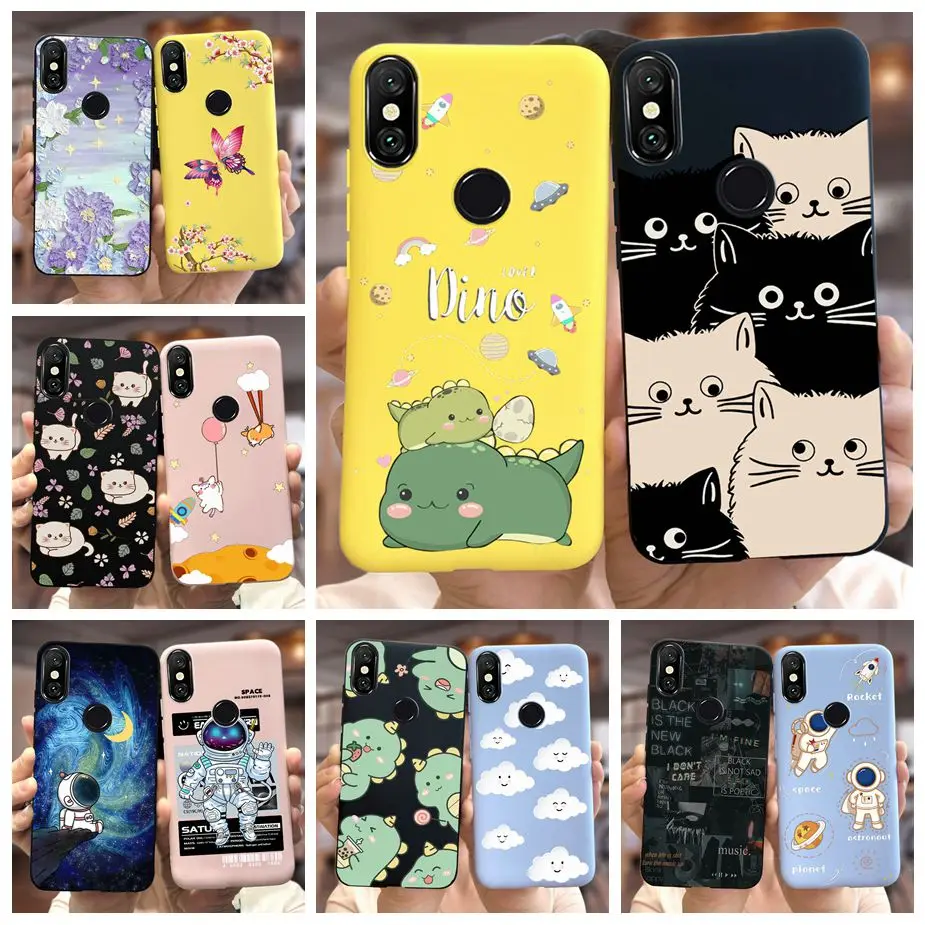 

For Xiaomi Redmi 6 Pro Case Cute Dinosaur Cartoon Cover Soft Silicone Phone Case For Xiaomi Redmi Note 6 Pro Note6 Fundas Bumper