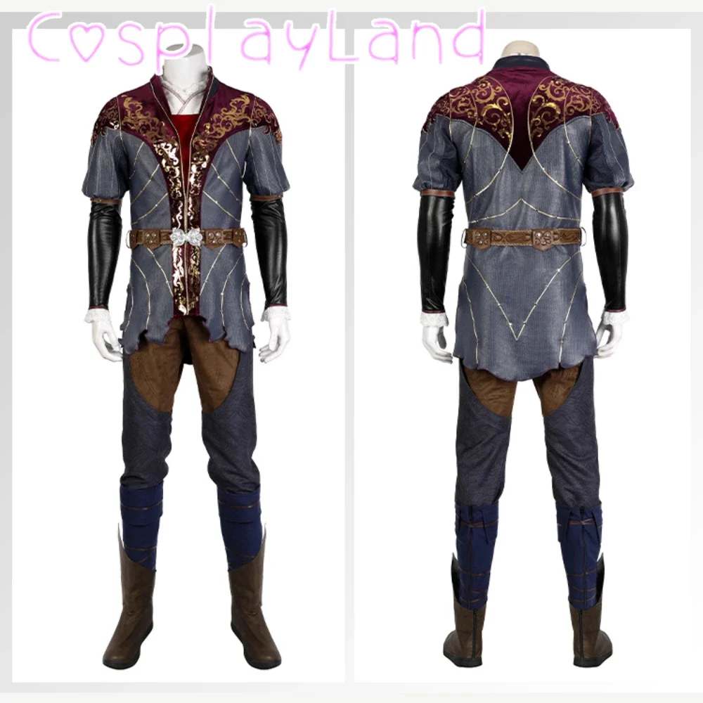 Game Baldur Cosplay Astarion Cosplay Costume Full Set with Shoes Men Outfit Halloween Carnival Party Outfit BG3 High Quality