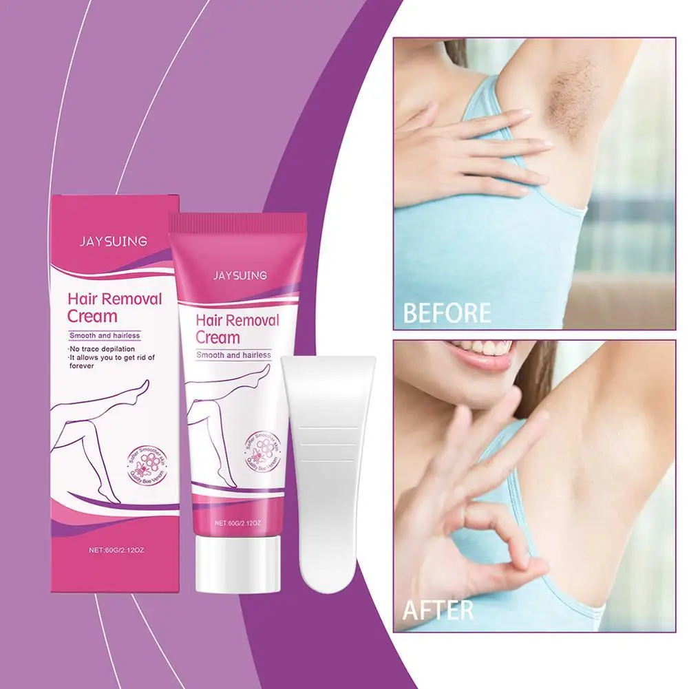 

JAYSUING Hair Removal Cream Armpit Legs Depilatory Mousse Semi Permanent Painless Non-Irritating Inhibitor Spray