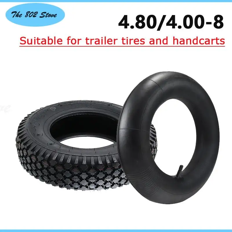 Vacuum Tire 4.80/4.00-8 Trailer Tire High Speed Tire 4.00-8 Inner Tube Agricultural Vehicle Heavy Tire