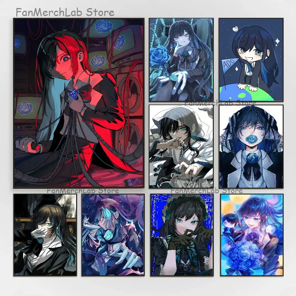 

Virtual Singer A-Ado K-KyogenS Poster Prints Wall Art Picture Painting Gift Living Room Restaurant Bar Large Dec Sticker