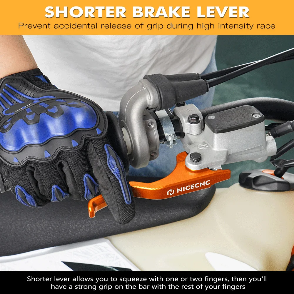 NICECNC For 2014-2024 KTM EXC 300 XCW EXCF 500 450 400 350 300 250 200 150 125 SX XC SXF XCF Motorcycle Brembo Short Brake Lever - Image 2