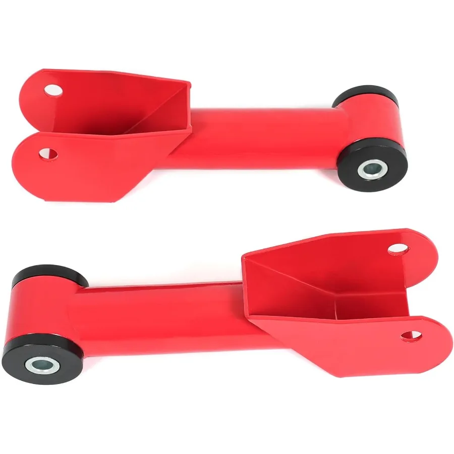 チューブラーコントロールアームとサブフレームキット、リアアッパーロワー、1979-2004年式フォード・マスタング・コブラ対応、スチール製、パウダーコーティング済み、レッド