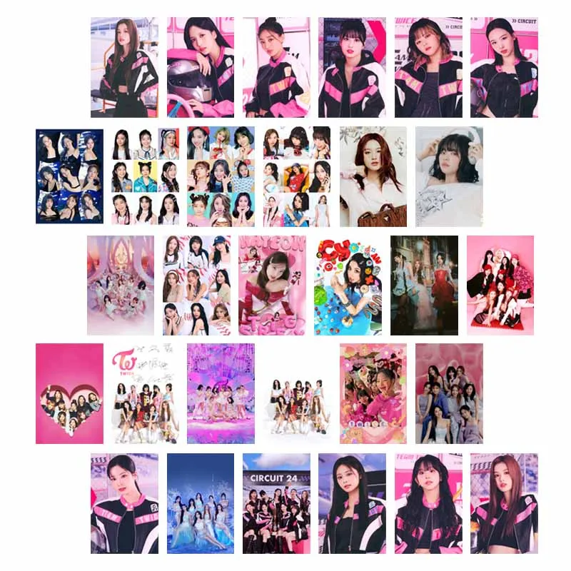 

10/30PCS Kpop Girl Group Twice Poster Cards Set Y2K Aesthetic Pictures Wall Collage Kit Living Room Dorm Decoration Teens Gifts