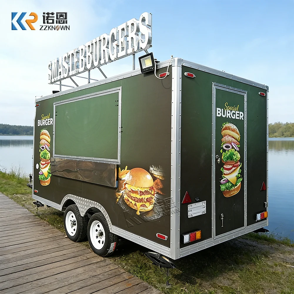 

Прицеп-фургон для кейтеринга на заказ: для мороженого, хот-догов, с оборудованием для приготовления пищи