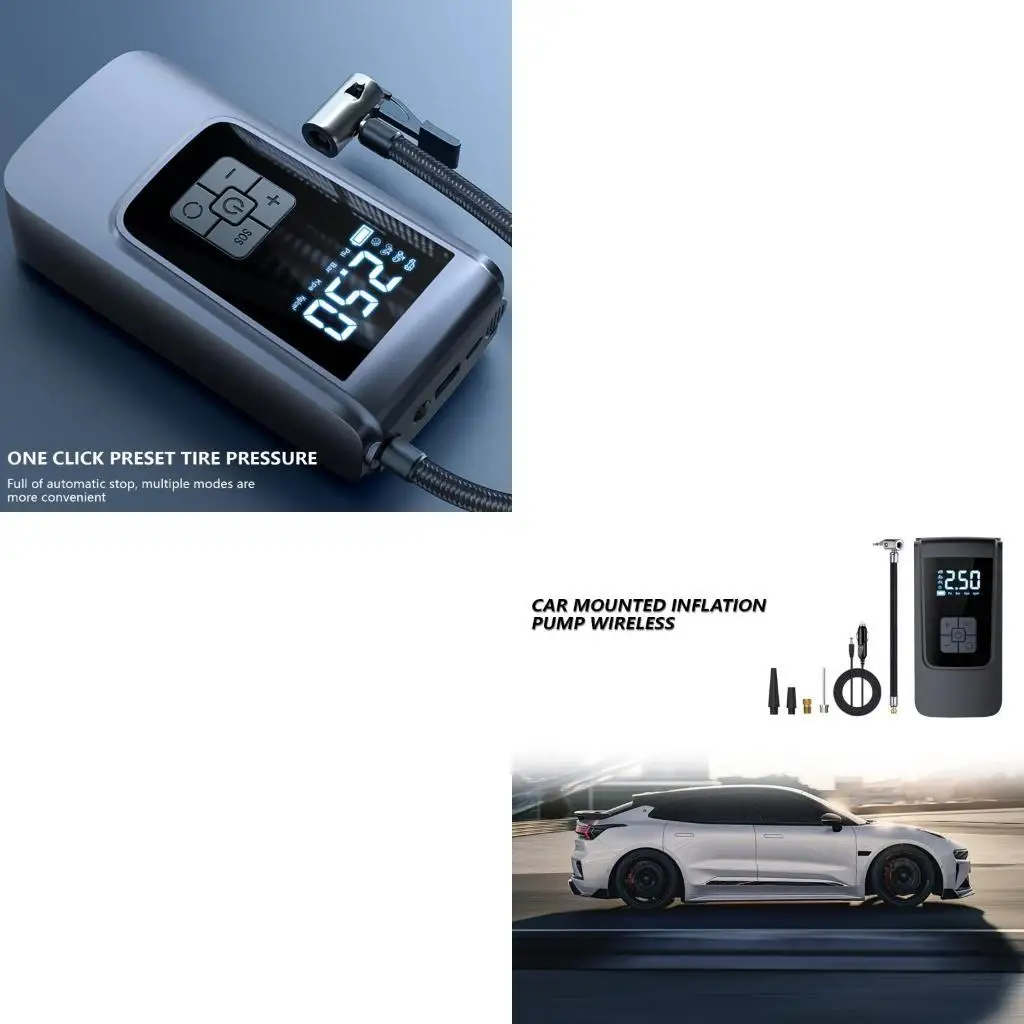 

Car Air Compressor Air Pumps with Flashlight Power Function Tire Inflator