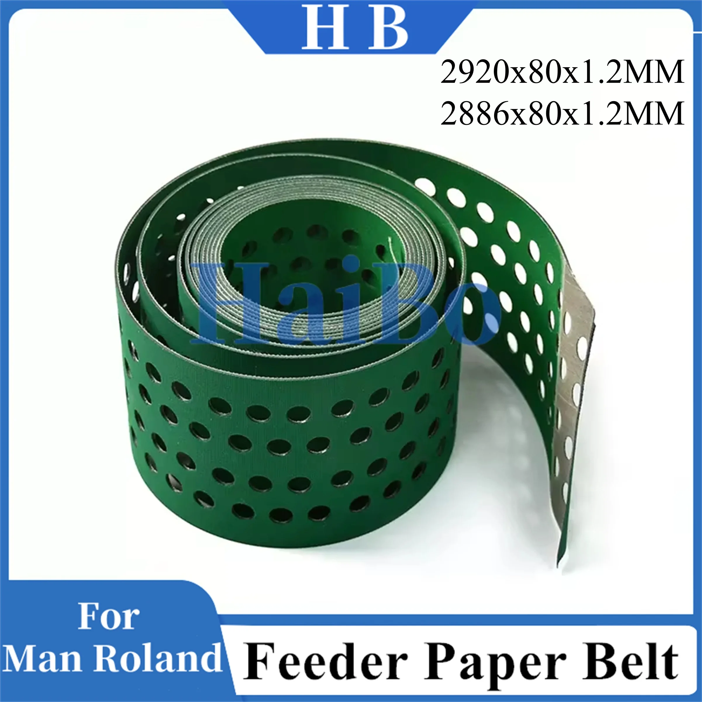 HaiBo Best Quality 2886x80x1.2MM Suction Paper Belt Feeder Paper Belt For Roland 700 Machine Printing Press