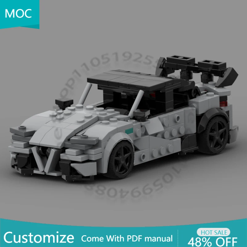 

377 PCS Build Your Dream Car Giulia GTAm (76909 alt) MOC Customize Modular Building Block Creative Design DIY Holiday Toy Gifts