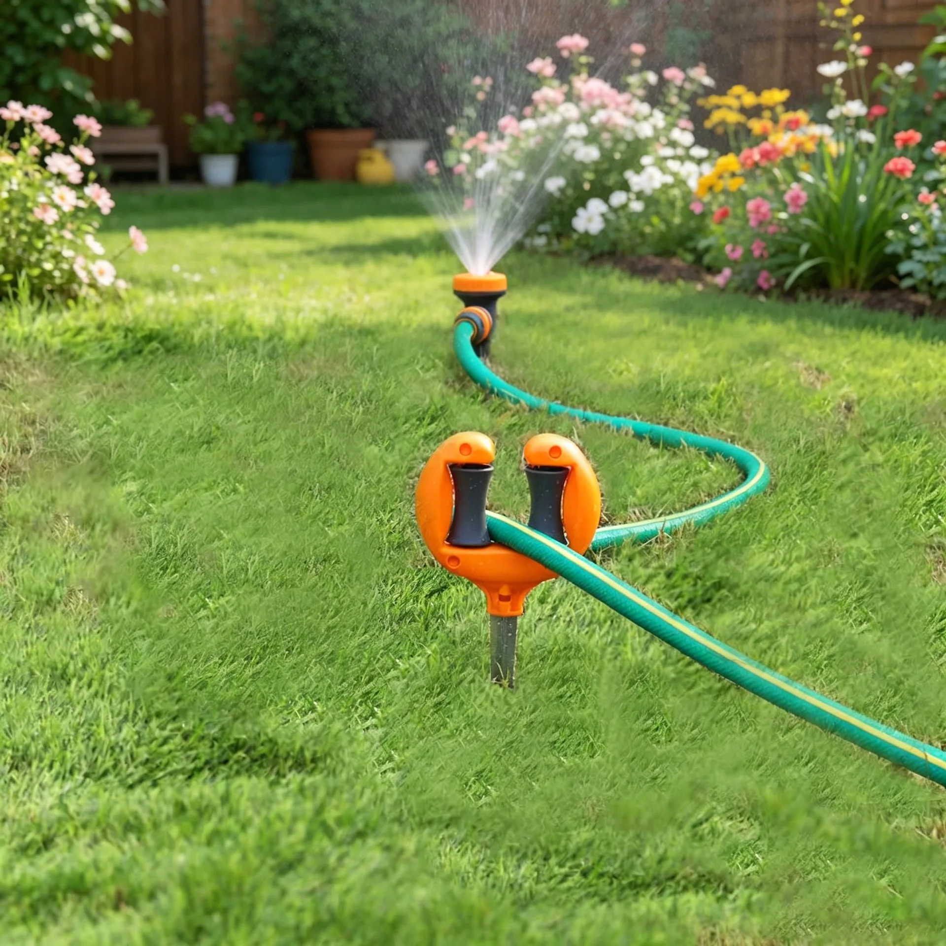 2-Pack Garden Water Hose Holder, Garden Watering Hose Positioner for Outdoor Flowers and Trees