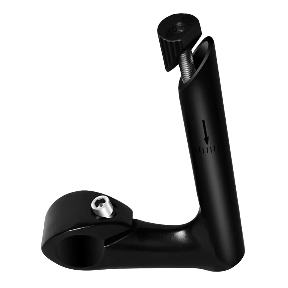 Aluminum Alloy Bike Handlebar Stem Retro Goose Neck Design Comfortable Upright Riding Position Metal Cycling Stem for Road and