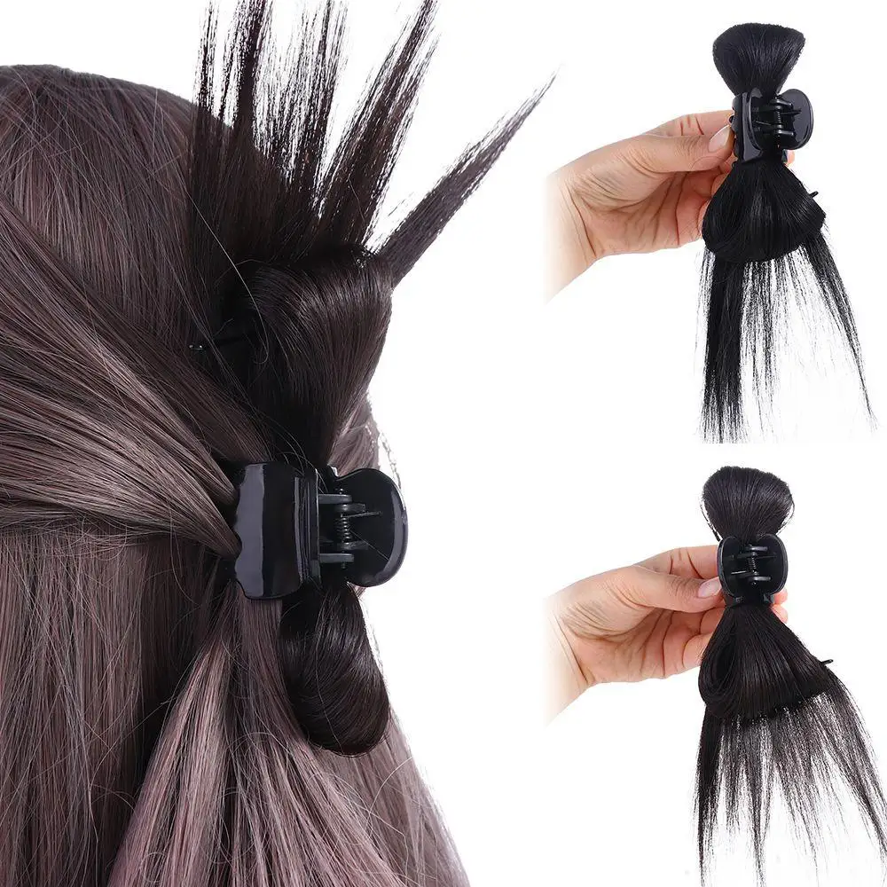 

Female Korean Style Ball Head Wig Synthetic Hair Bun Natural Chignon Hair Extensions Hair Claw Wig Messy Hair Bun Hair Clip Bun