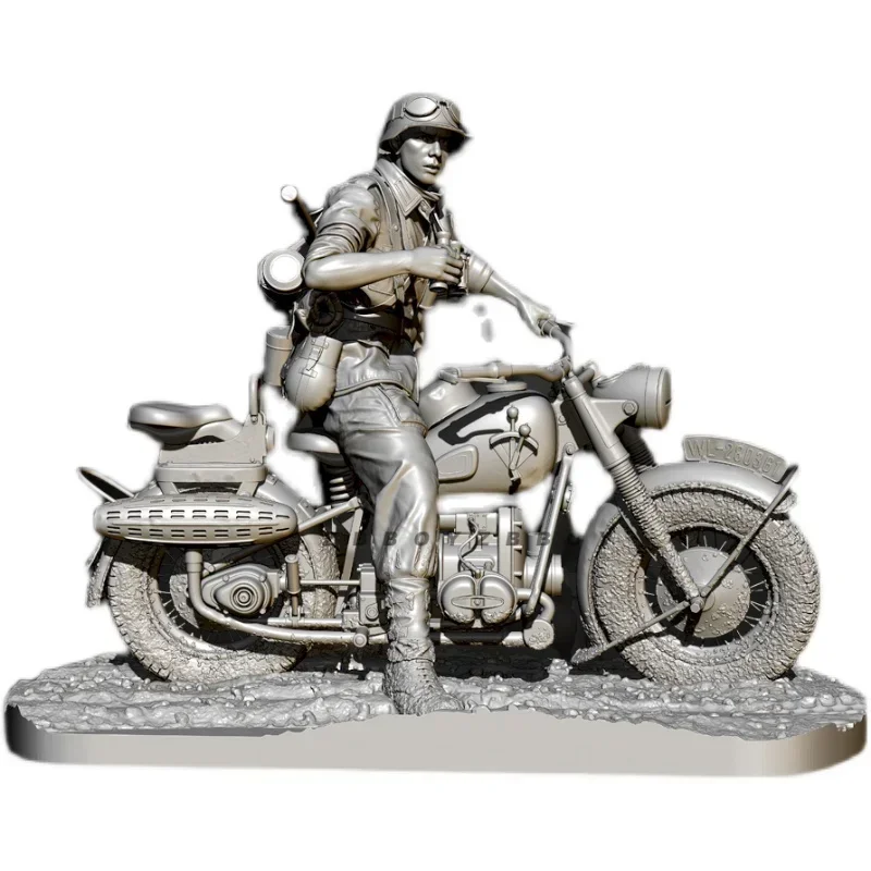 90mm 100mm Resin Soldier model kits figure colorless and self-assembled （3D Printing  TD-4113/3D