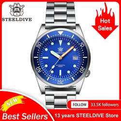 SD1979 Versión mejorada 2024 Steeldive Corona firmada Bisel de cerámica 200 m Resistente al agua Reloj de buceo para hombre