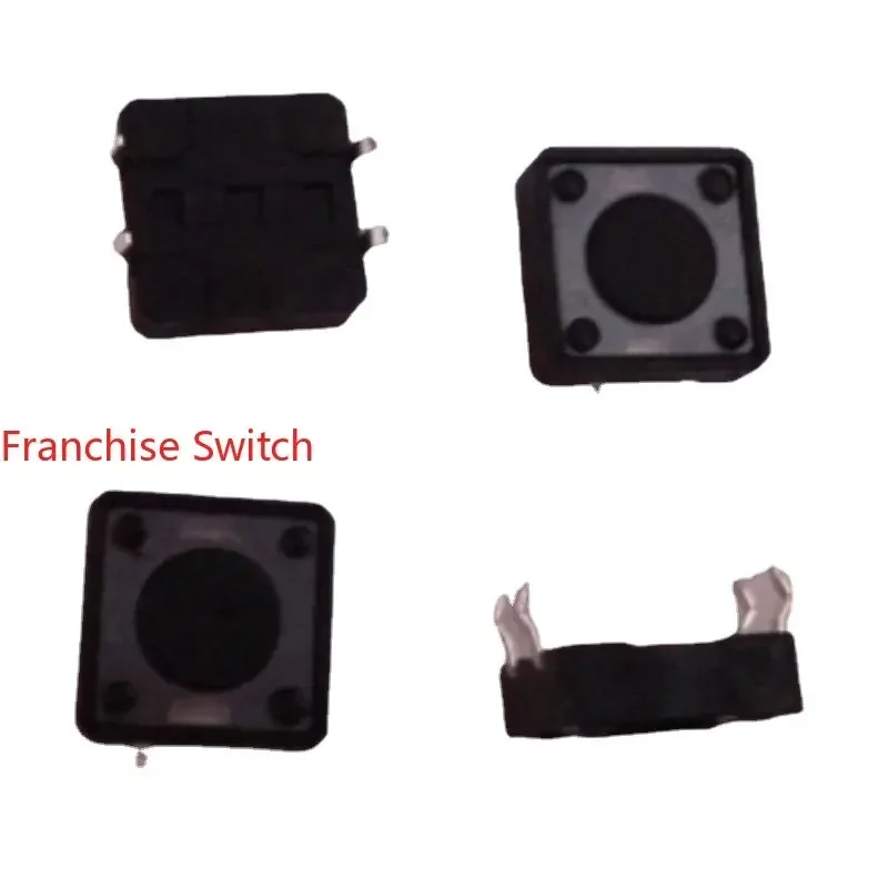 10PCS Plastic Surface Light Touch Switch 12*12*4.3mm Imported Spring Copper Foot Micro Button