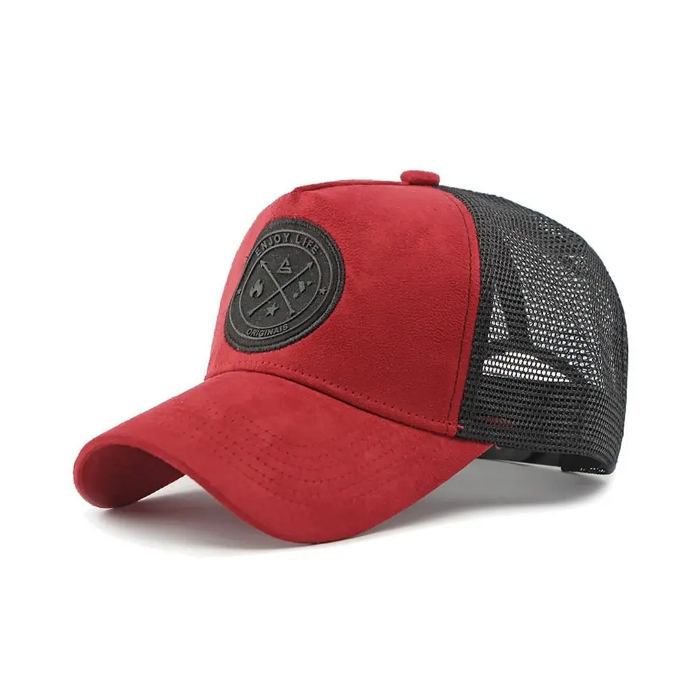 Casquette de Baseball d'été en fil de maille de Sport, Patch de lettres, chapeau à rabat décontracté, Hip Hop brodé, casquette de camionneur pour l'extérieur