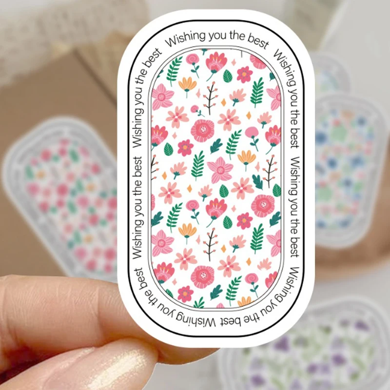 100pcs/wrap This Package Is Happy To See You Too Stickers Small Business Gift Box Packaging Decor Thank You Sticker Seal Labels