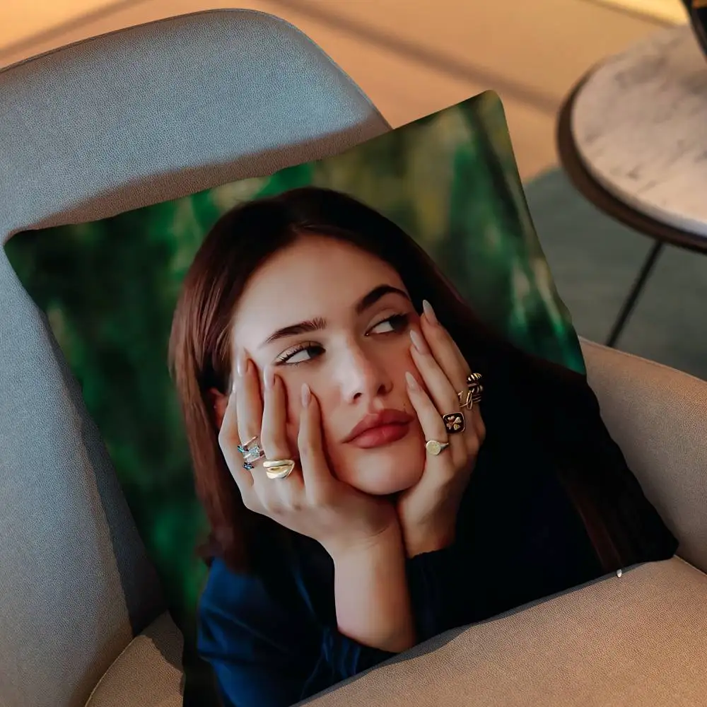 Visitor SIENNA SPIRO Pillow Case Anti-dustmite Pillowcase Invisible zipper silky short plush Sofa cushion cover