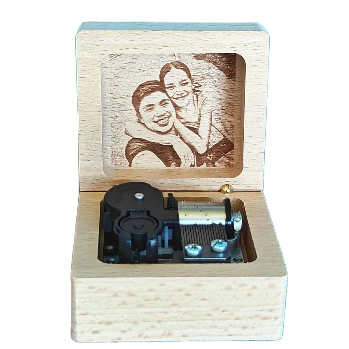 Customized Photo Music Box, Carved Gift, Birthday, Wedding, Anniversary, Christmas, A Year of Us