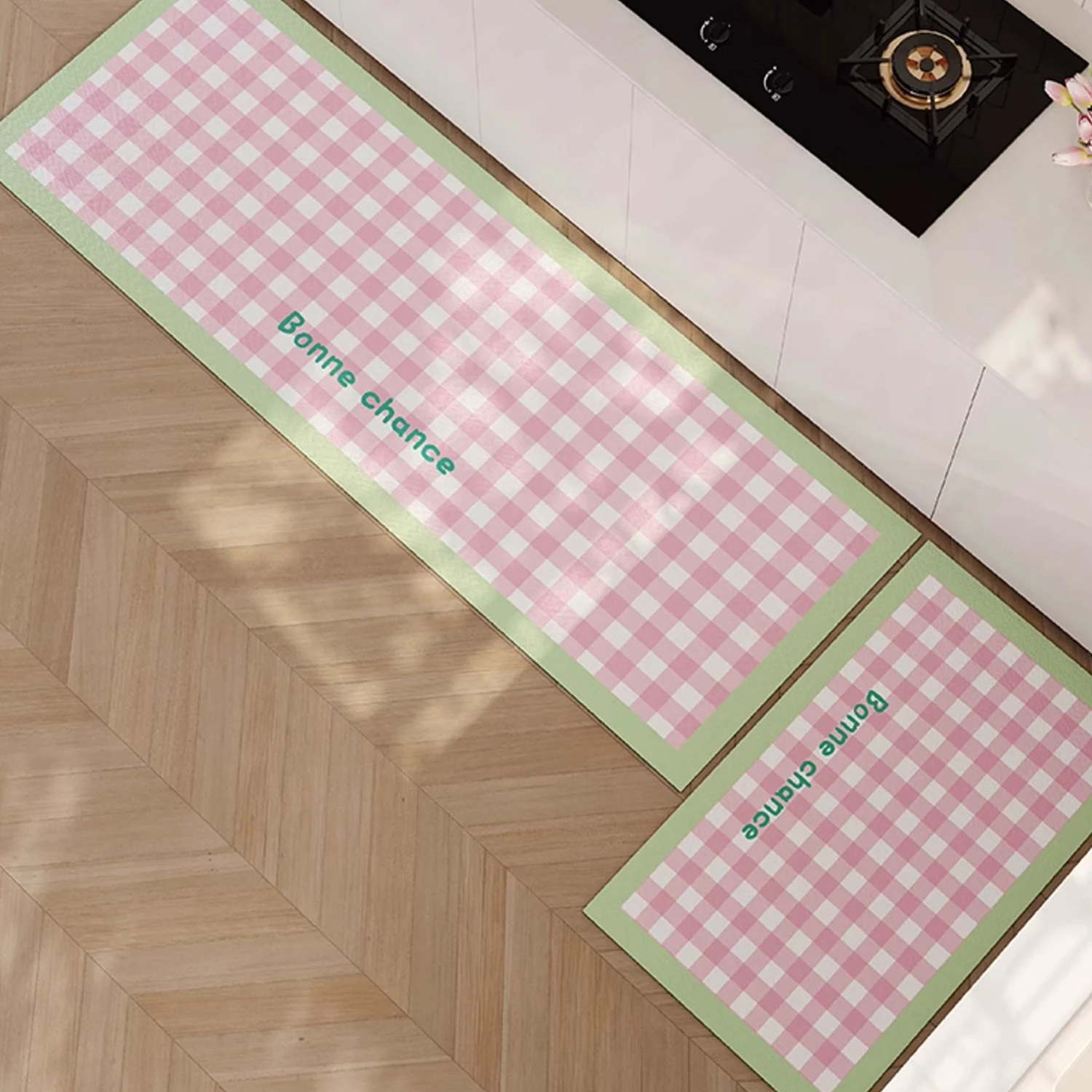 Cartoon Wave Shape Kitchen Floor Mat Non-slip Waterproof Oil-proof Carpet Long Strip Runner Rugs Home Decoration Kitchen Rug 러그