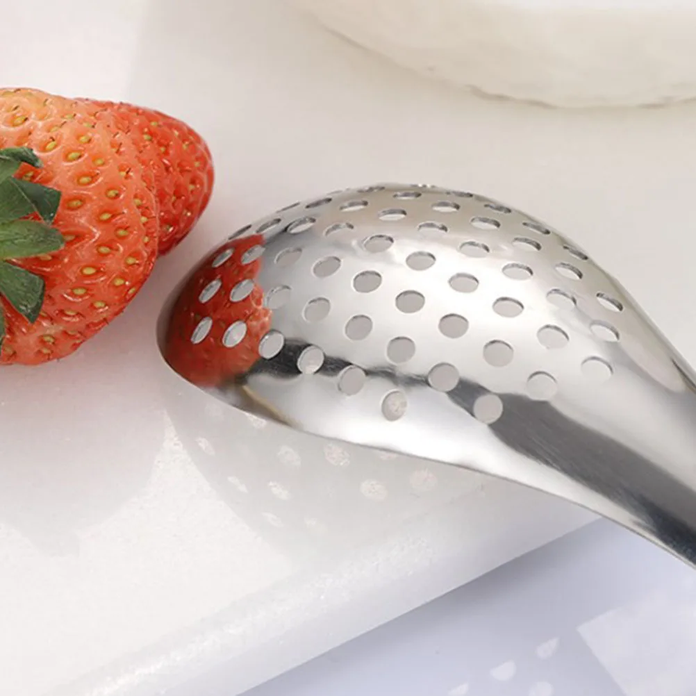 

2pcs Stainless Steel Colander Scoop 304 Filter Spoon Holes Draining Noodles Meatballs Silver Gold Kitchen Bar Tools Practical