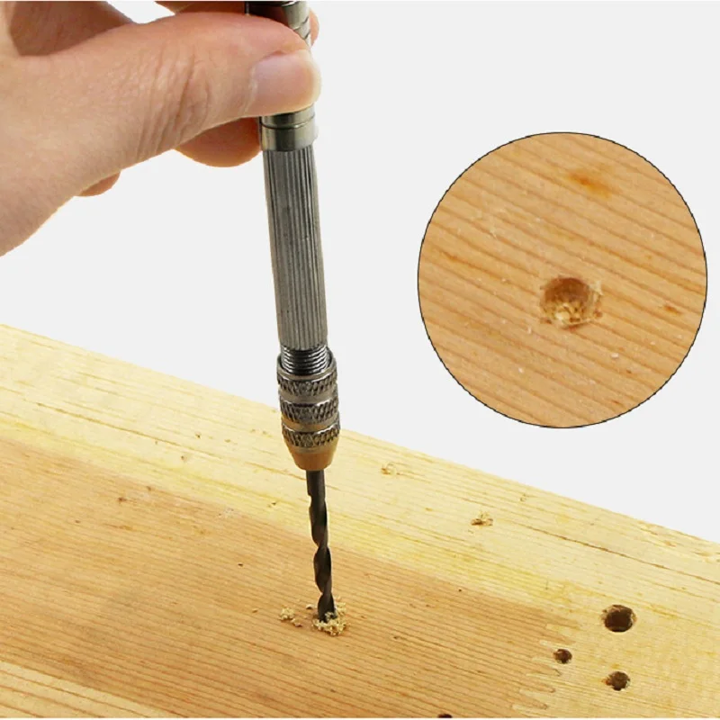Sieraden Handwerk Pin Gat Boor Juweliers Burs Boren Ruimer Chuck Klem 0.3-3.6Mm Mini Hand Twist Boor Voor 7*0.75 Chuck