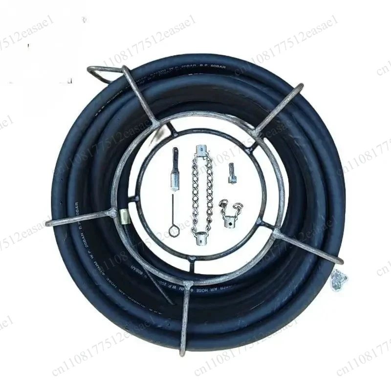 New upgraded version of impact drill dredge sewer main pipeline oil cleaning solid spring double-layer rotating shaft
