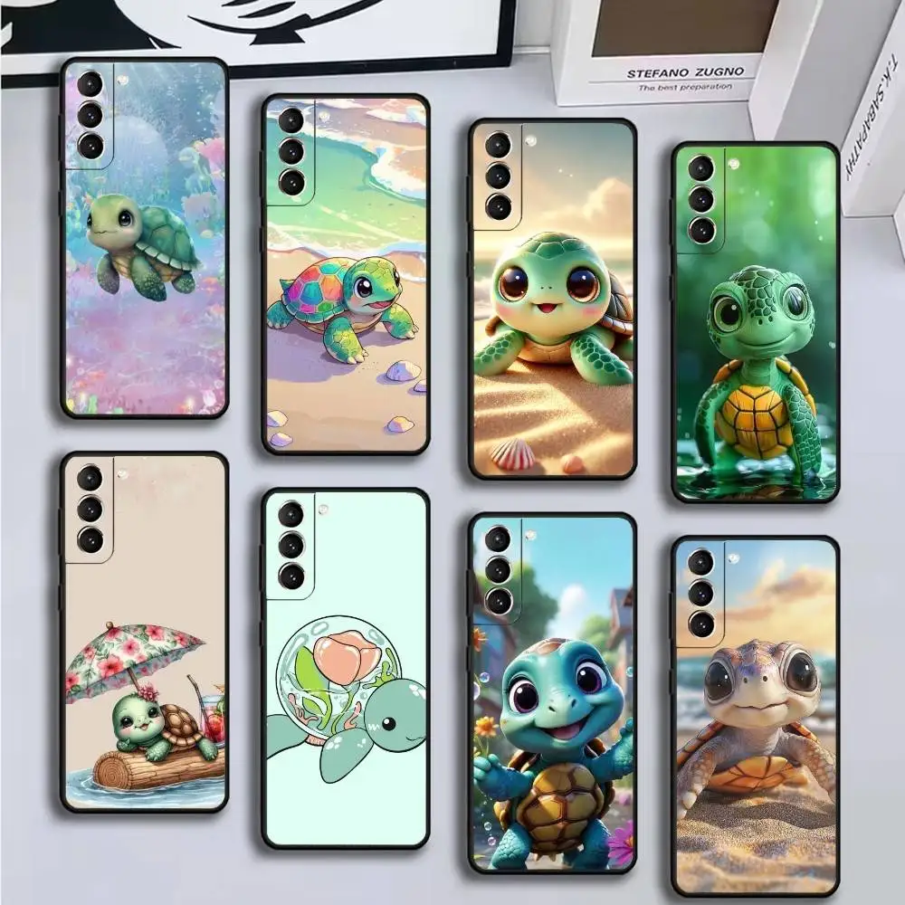 

Cartoon Sea Turtle Tortoise Phone Case For Samsung GalaxyA13,21s,22,31,32,52,53,71,72,73,Soft Black Cover