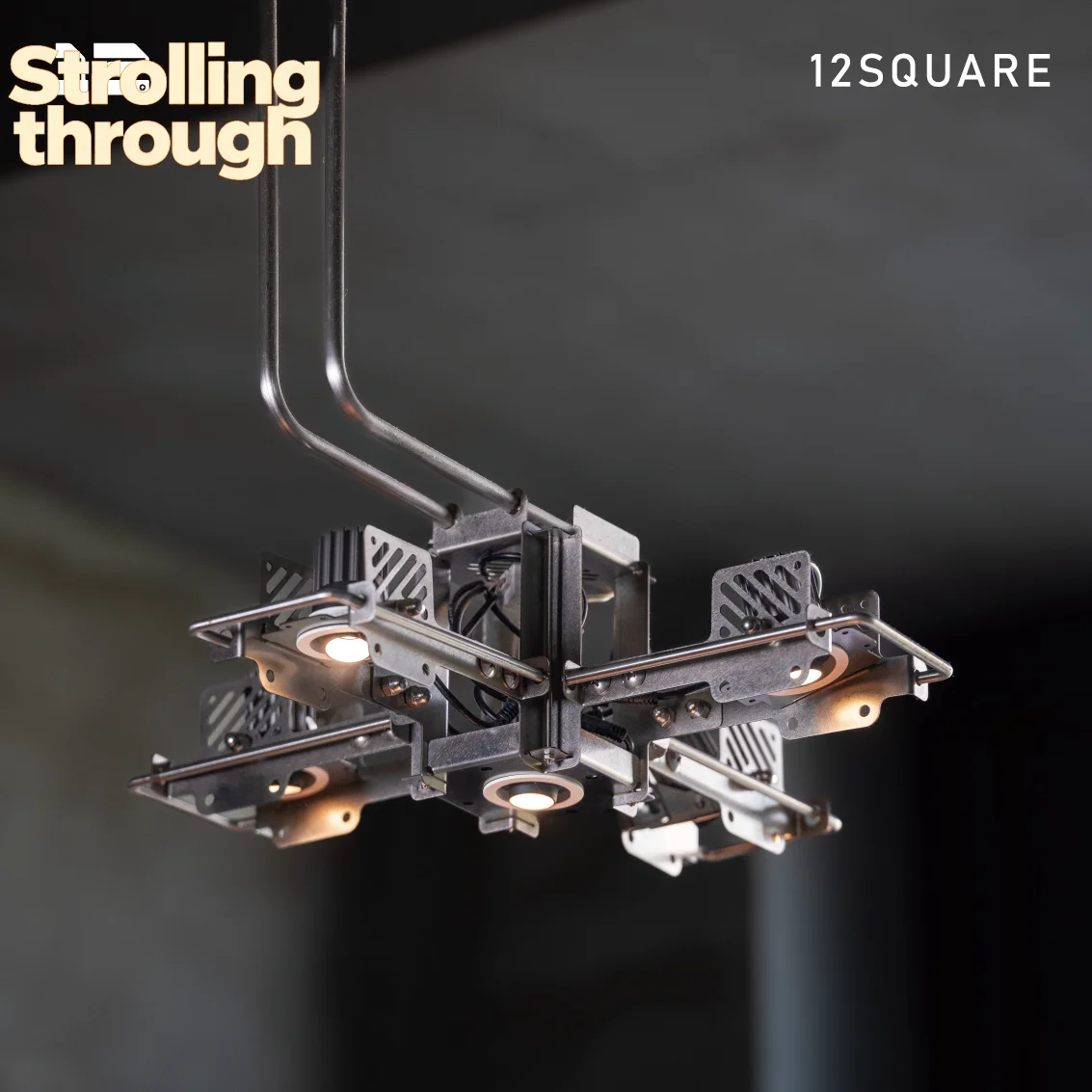 

Twelve square production, station chandelier, industrial style living room dining room coffee shop