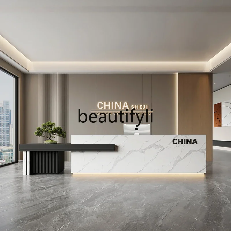 

Modern Company Hotel Counter Office Front Desk Reception Desk Bar Beauty Salon checkout page