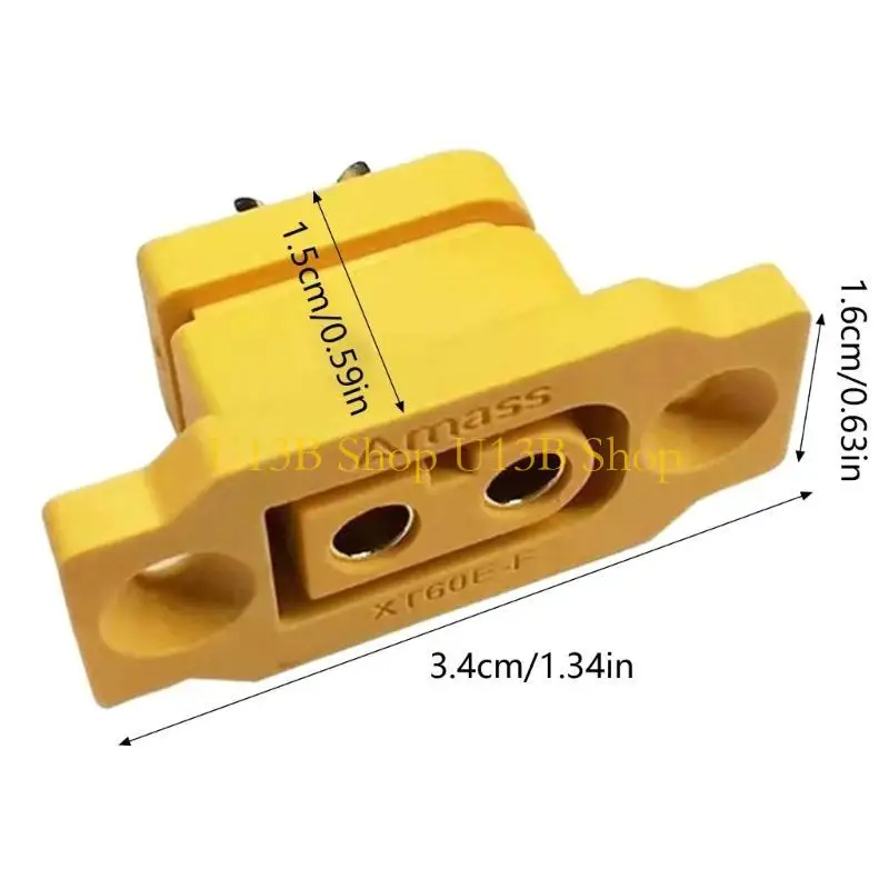 U13B XT60 montierbar festgelegte weibliche Plug -Adapter -Akkapter -Lötanschluss für Fernbedienungsmodell Rennsport Drohnen