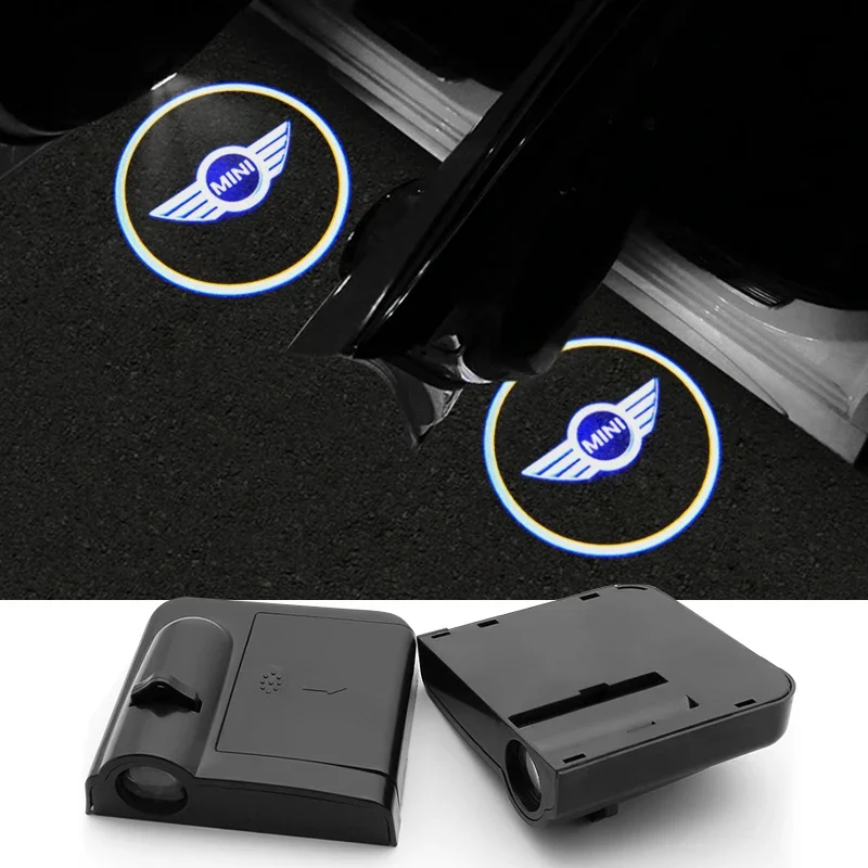 

2pcs Car Door Projector LED Shadow Lights Lamp Car Accessories For Mini Cooper Works R53 R60 R61 F54 F55 F56 F60 Car Accessories