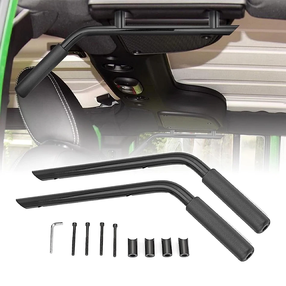 

TML Rear Steel Grab Bar Handle Grip for 2007-2018 Jeep Wrangler JK JKU Sports Sahara Freedom Rubicon X & Unlimited