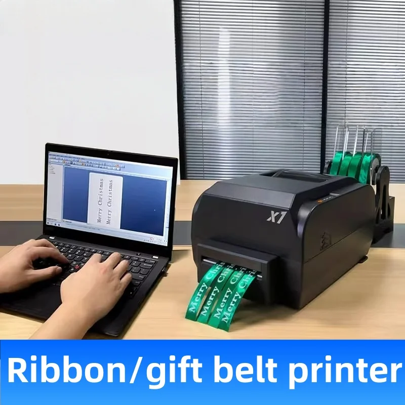 

Ribbon special printer color silk gift packaging tape banner couplet flower basket silk satin fabric barcode machine Electronics