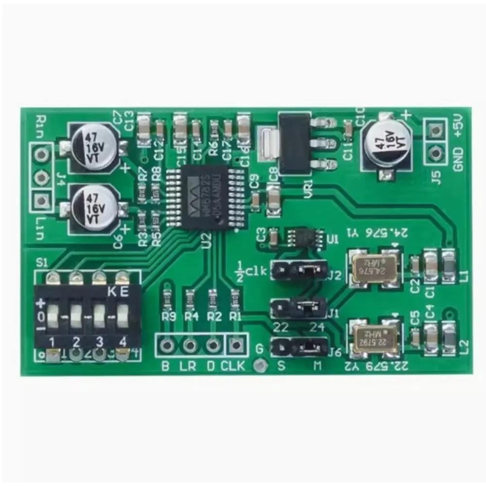 Nvarcher Dual-channel 24-bit ADC Data Acquisition Card AUX Analog Audio To I2S Left-right Aligned Digital Output 24Bit 196K