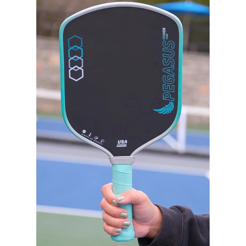 PEGASUS 16MM Pickleball Paddle, T700 Carbon Fiber Textured Surface, Polyer Honeycomb Core, Wide-body Paddle, Enhanced Power&Spin image 4