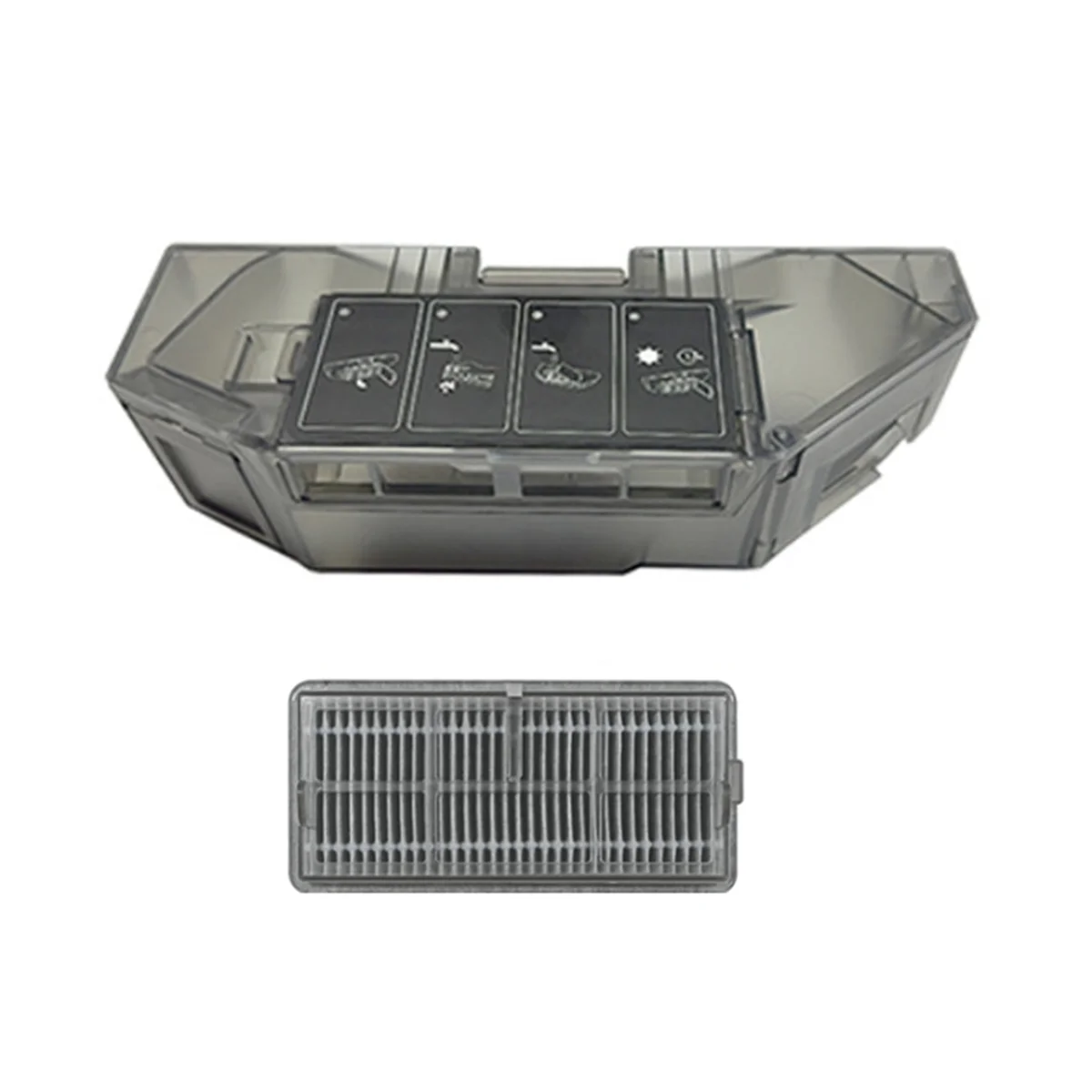 Dreame用フィルター付きダストボックス,x40,x40 pro,x40 ultra,s30pro ultra,ロボット掃除機,交換部品,ダストボックス