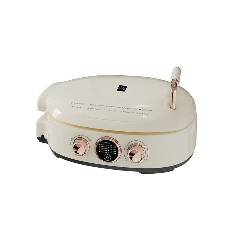 New type of fully automatic double-sided heating ceramic non stick multifunctional deepening pancake machine for household use