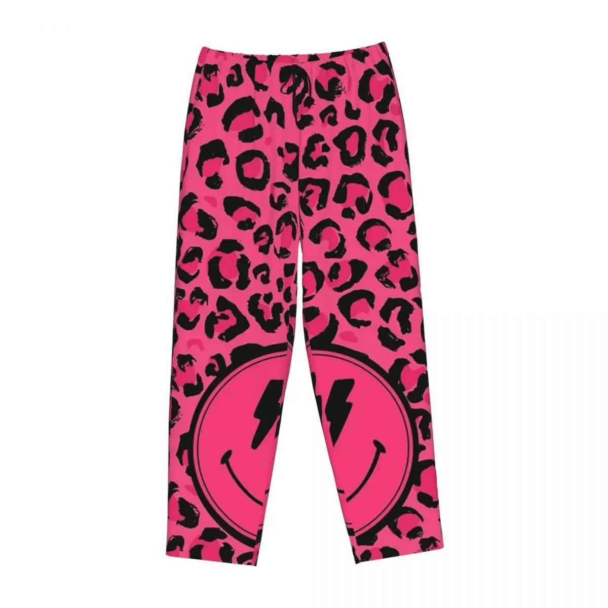 

Custom Preppy School Supplies Aesthetic Leopard Print Women Pajama Pants Lounge Sleep Sleepwear Bottoms with Pockets